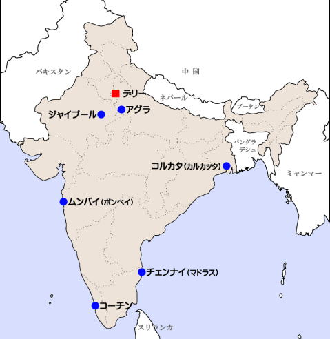 インド地図