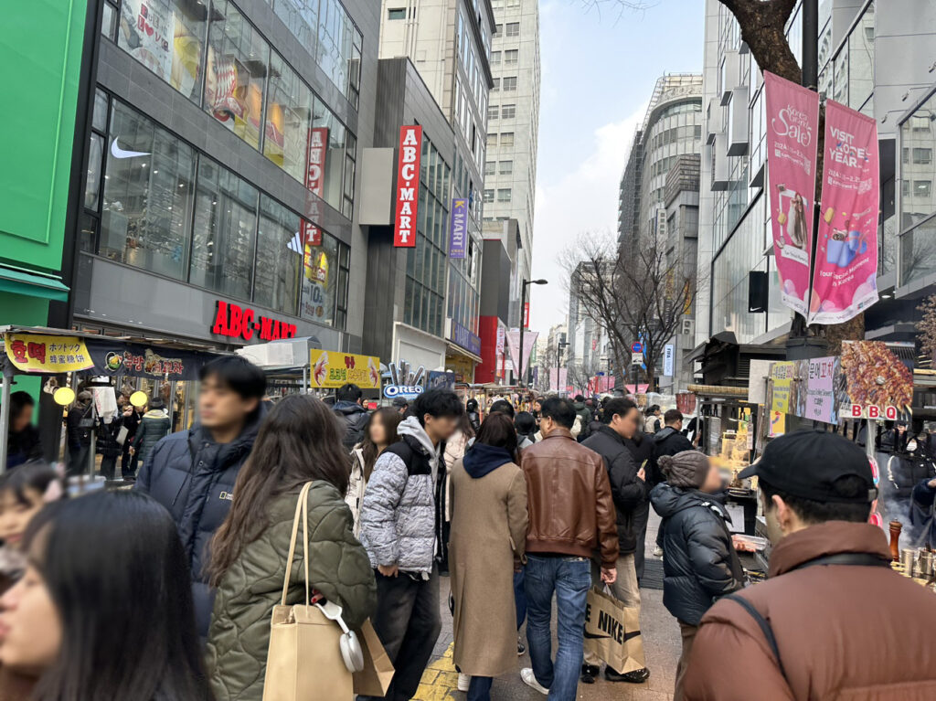 旧正月2日目の明洞