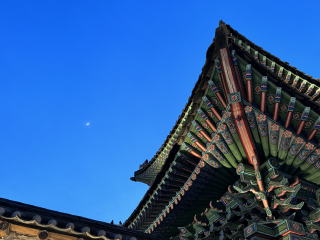 宮廷建築の美しい屋根