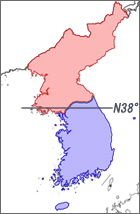 北緯38度線と軍事境界線