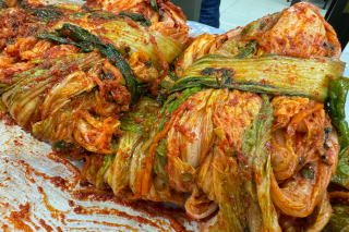 仕込んだばかりのキムチ