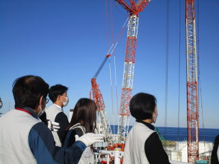 福島第一原発を視察見学