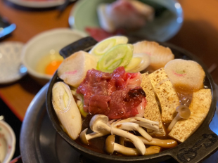 桜なべ昼食