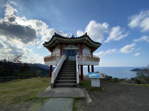 対馬の韓国展望所